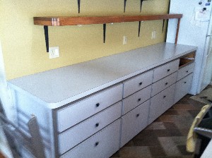 Back countertop before