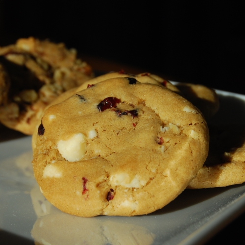 White chocolate cranberry cookies