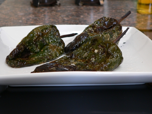 roasted poblanos