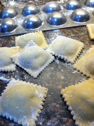 roasted eggplant ravioli