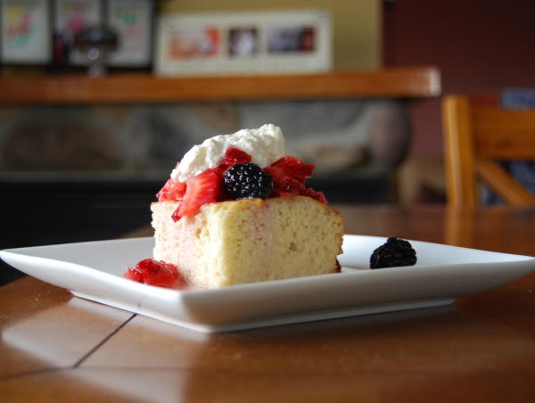 strawberry tres leche shortcake