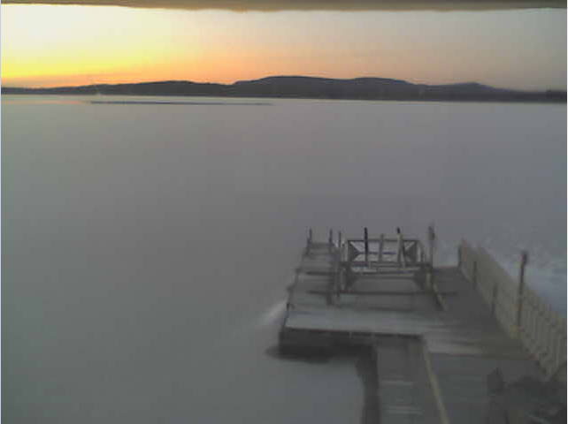 Sunset over the new fallen snow