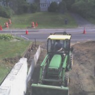 the old retaining  wall
